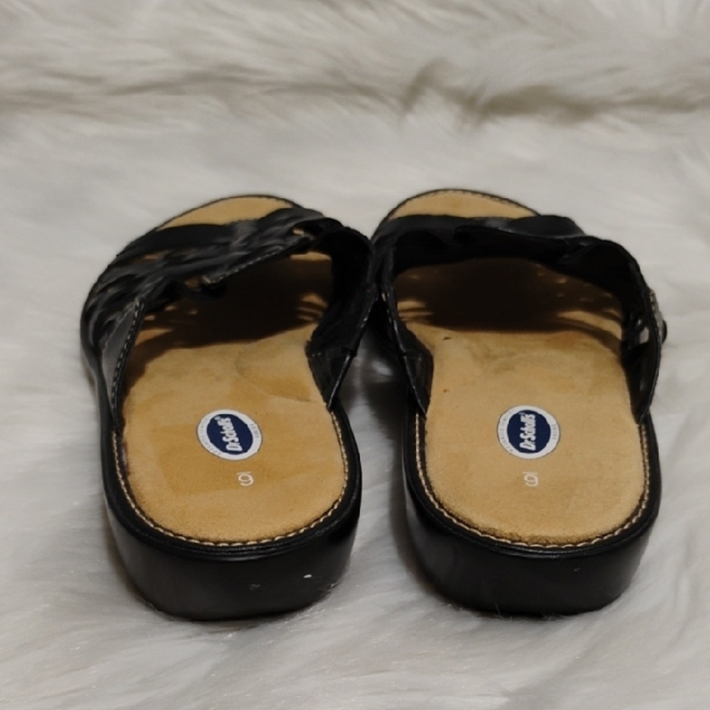 (#201) SALE! NWOT Dr. Scholl's Black Strappy Sandals Flat Sole Sz.6 - Picture 5 of 10